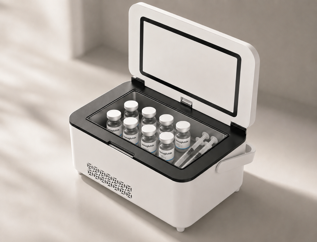 ZKS Cool CB04 travel medical cooler box for insulin peptide GLP‑1, cooling case only, medications not included
